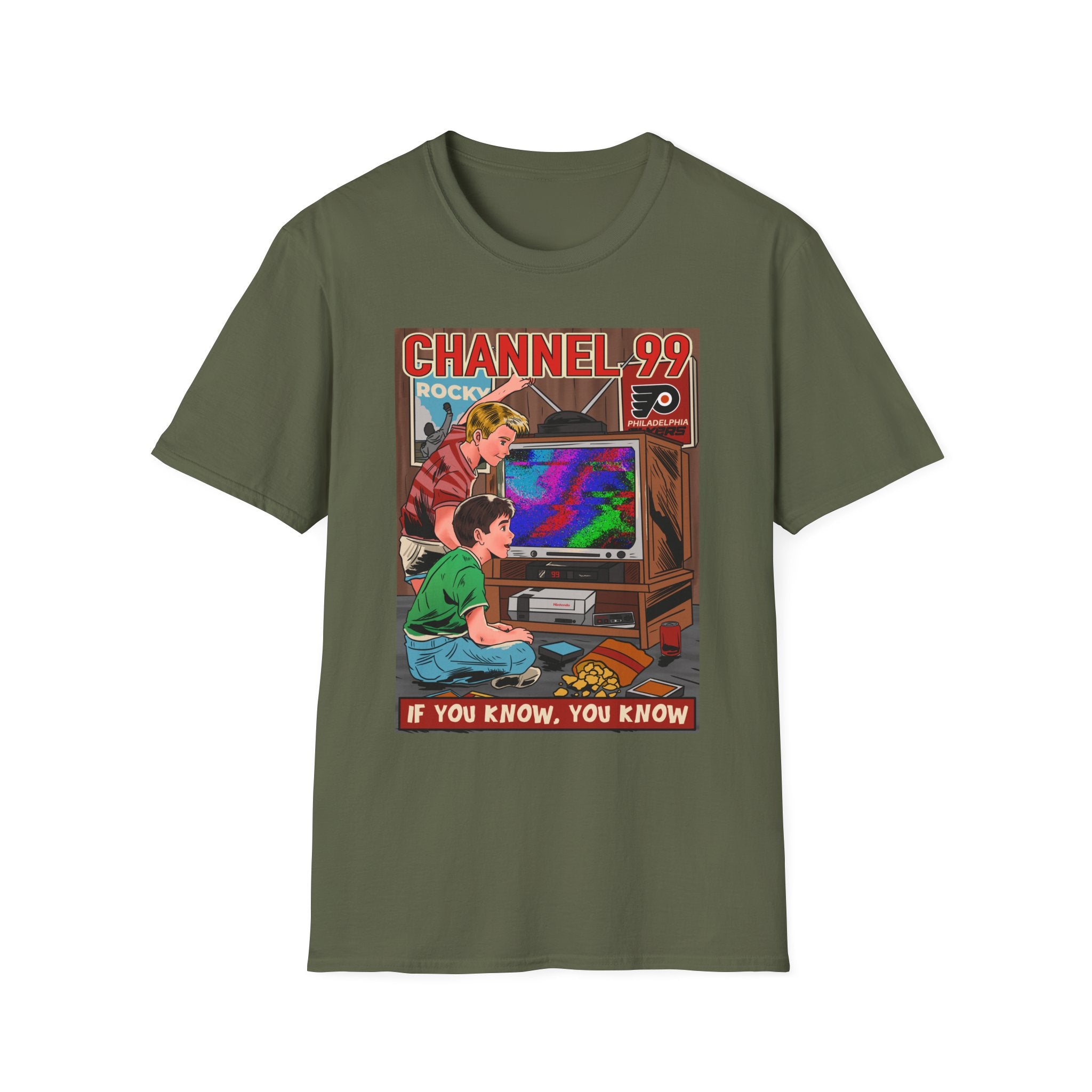 Retro Gaming T-Shirt — "Channel 99" If You Know, You Know Vintage Console Tee