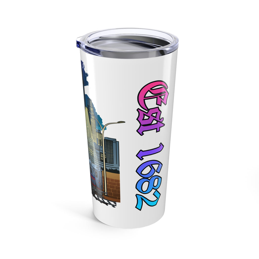Philly Skyline Tumbler 20oz | Cityscape Graphic/Color | EST 1682