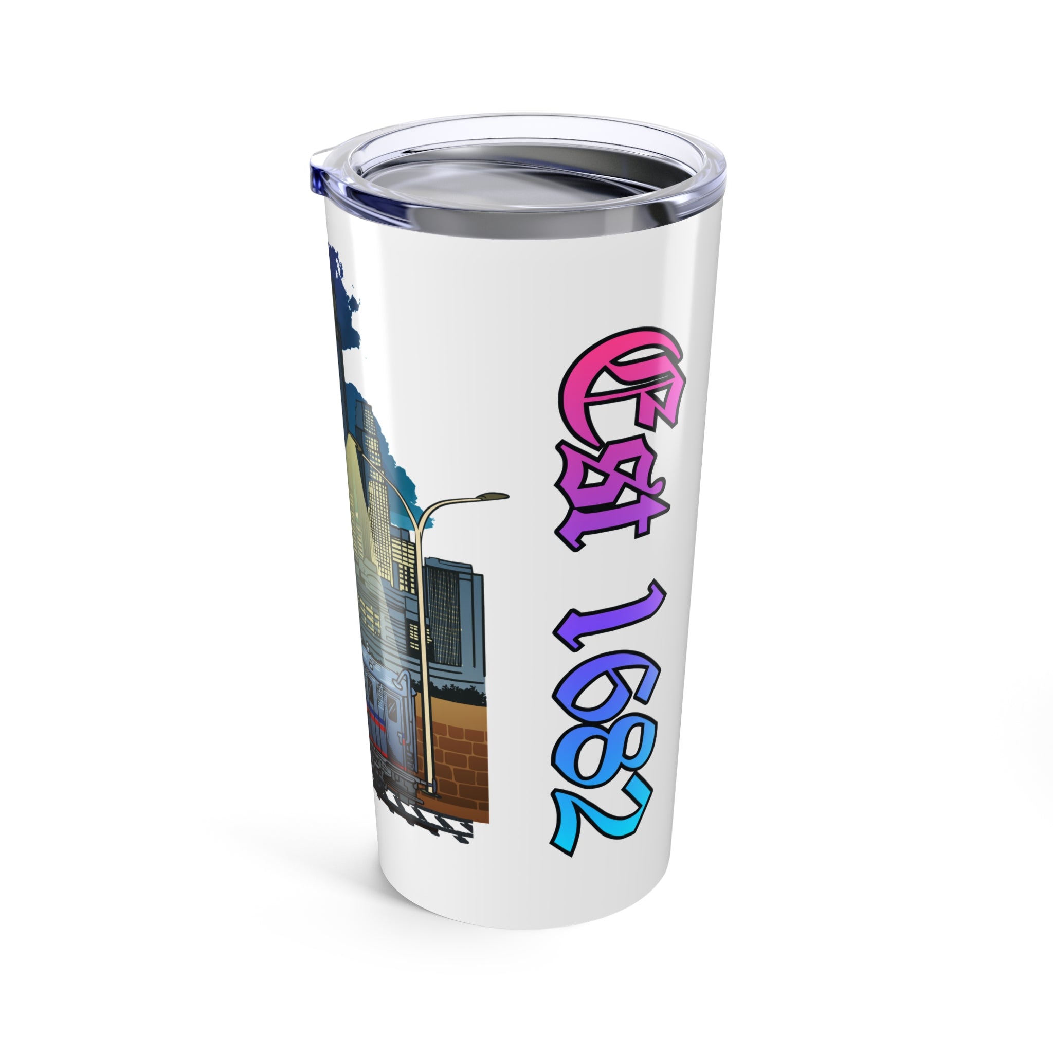 Philly Skyline Tumbler 20oz | Cityscape Graphic/Color | EST 1682