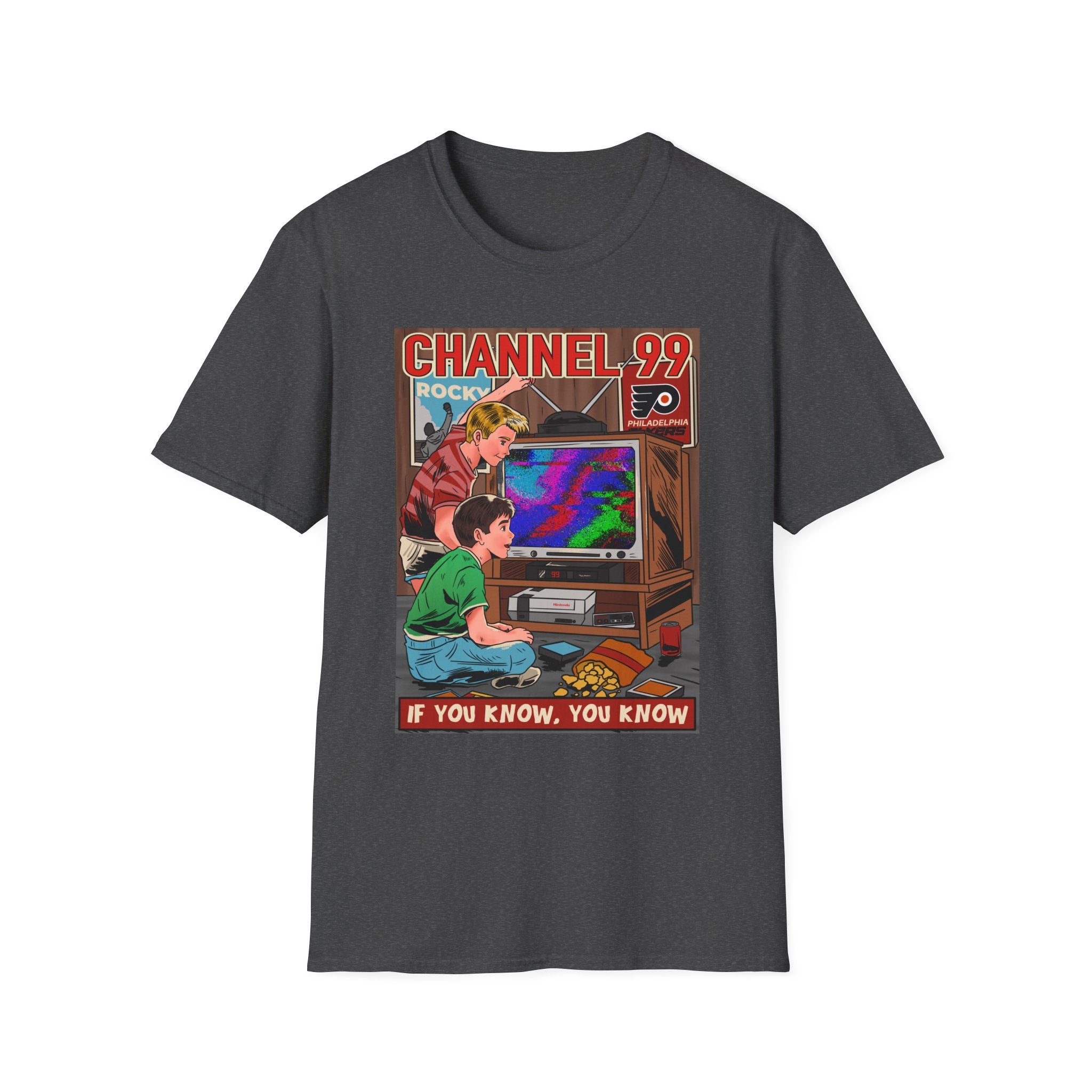 Retro Gaming T-Shirt — "Channel 99" If You Know, You Know Vintage Console Tee
