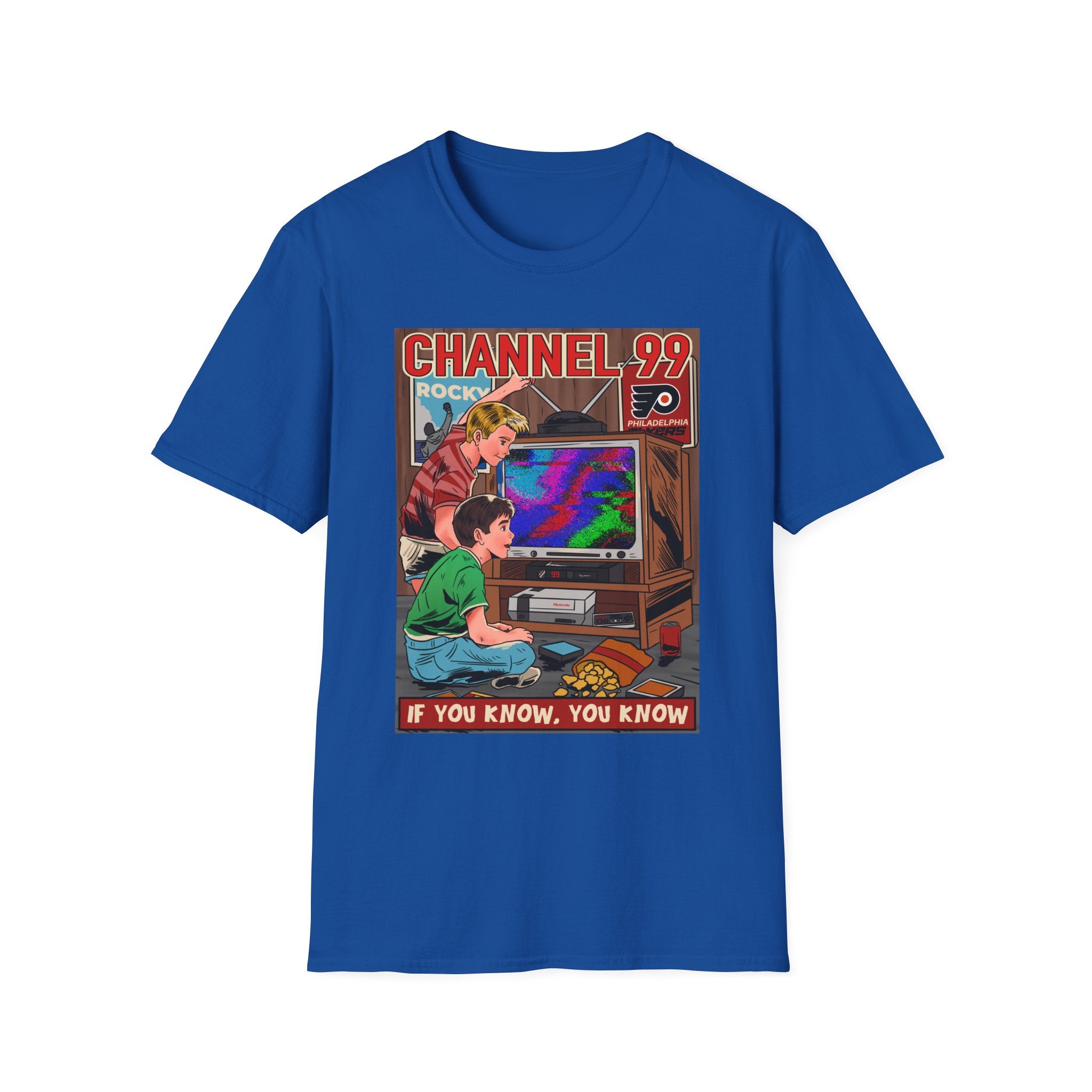 Retro Gaming T-Shirt — "Channel 99" If You Know, You Know Vintage Console Tee