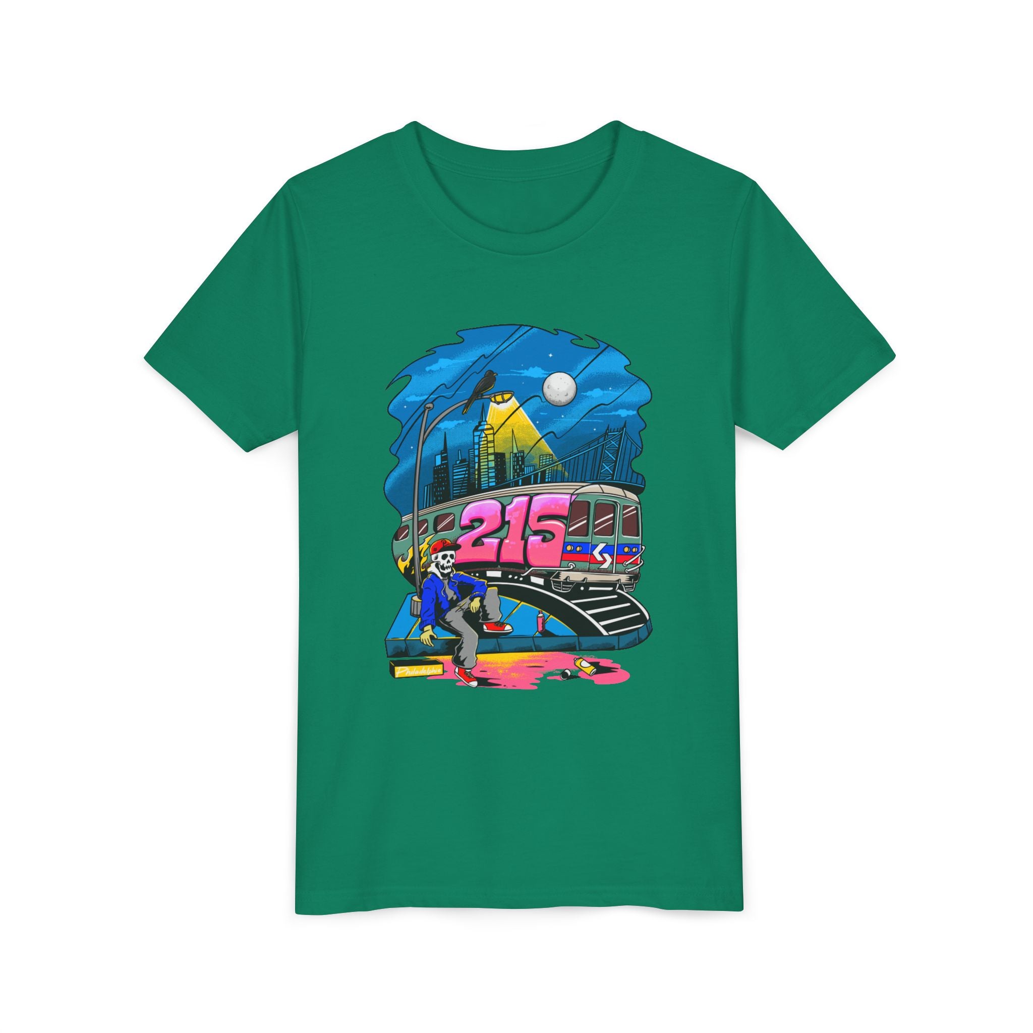 Youth Tee /215 Graffiti Subway Skate Scene