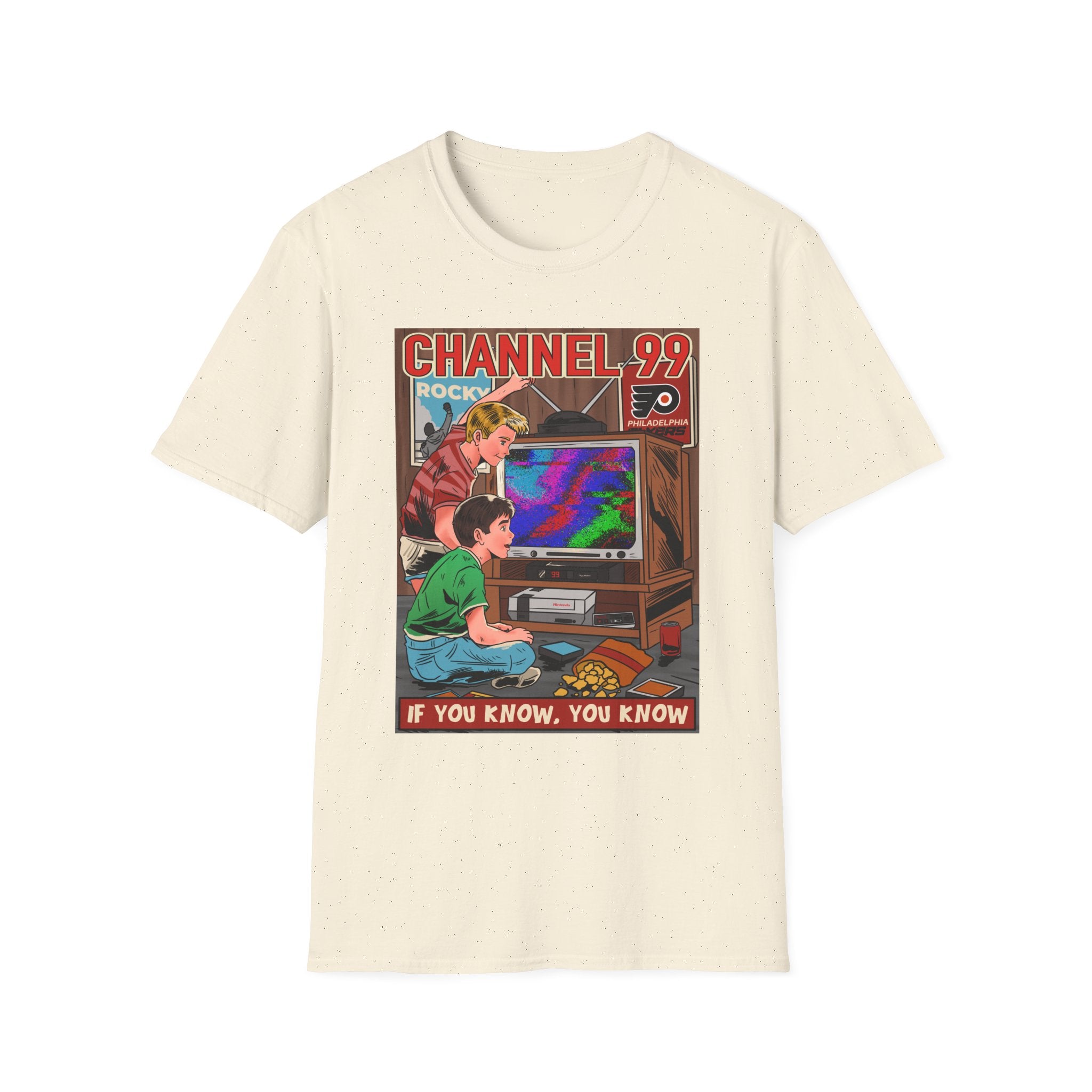 Retro Gaming T-Shirt — "Channel 99" If You Know, You Know Vintage Console Tee