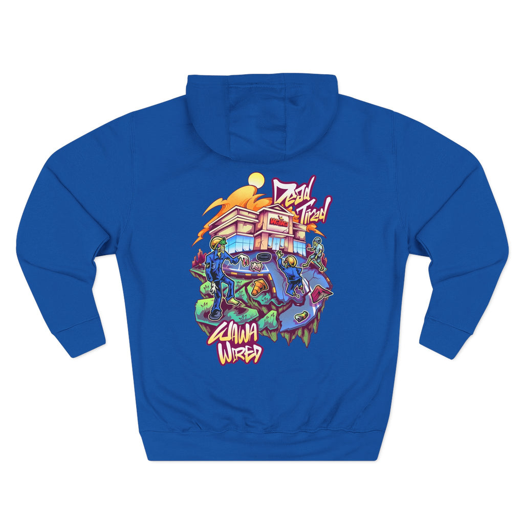 Wawa Graphic Hoodie / Colorful Streetwear Pullover with Cartoon Logo