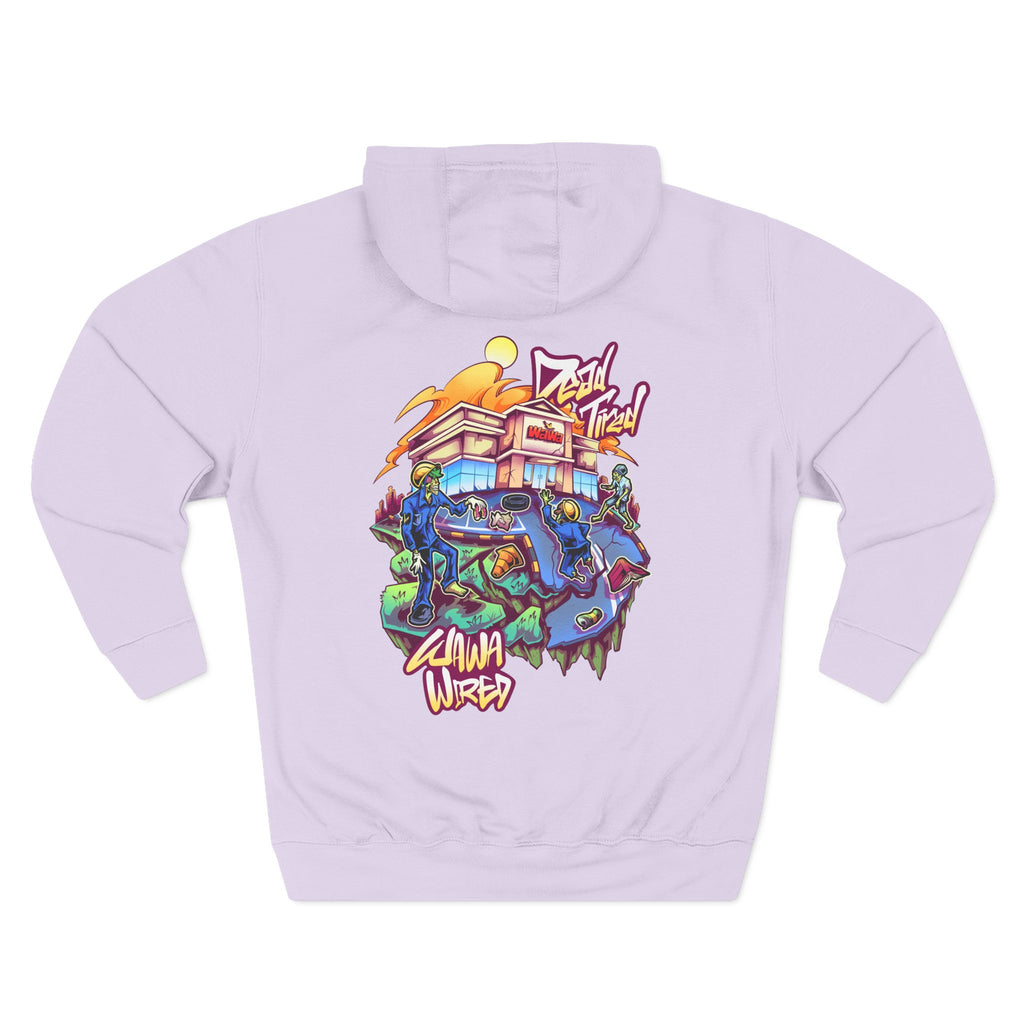 Wawa Graphic Hoodie / Colorful Streetwear Pullover with Cartoon Logo