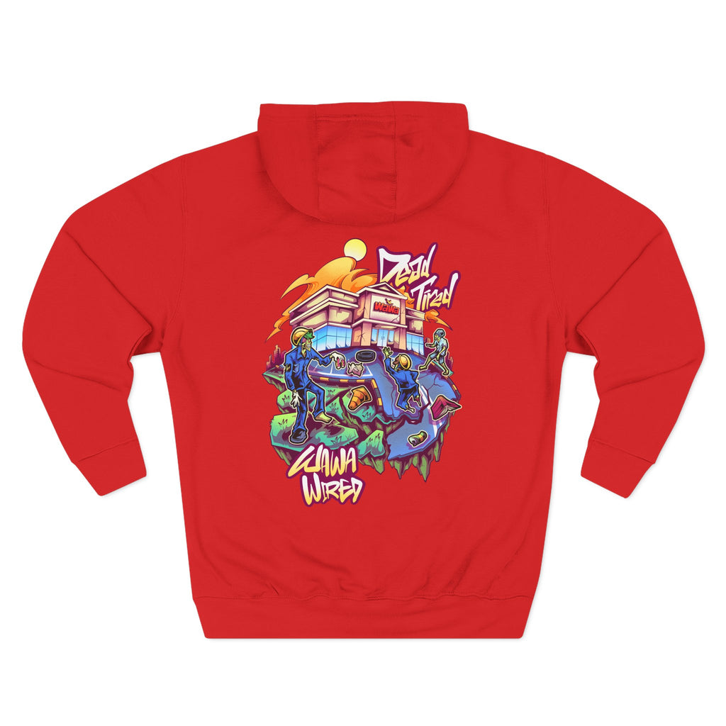 Wawa Graphic Hoodie / Colorful Streetwear Pullover with Cartoon Logo