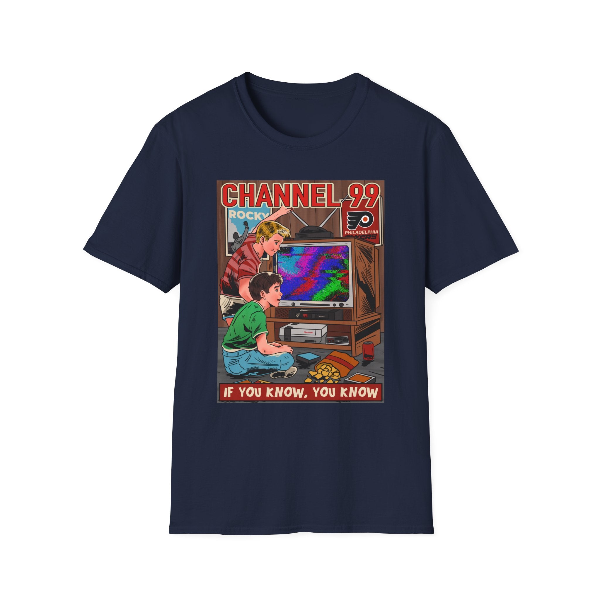 Retro Gaming T-Shirt — "Channel 99" If You Know, You Know Vintage Console Tee