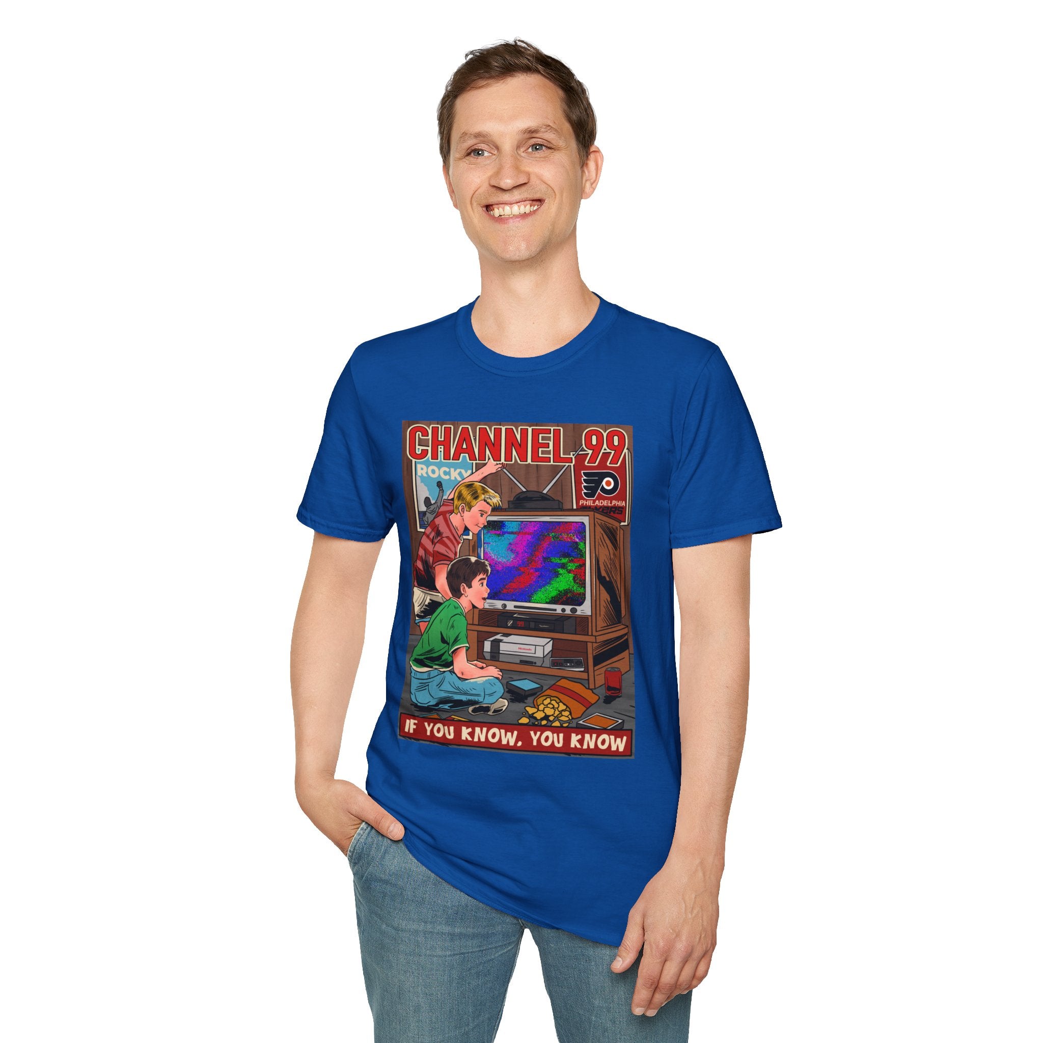 Retro Gaming T-Shirt — "Channel 99" If You Know, You Know Vintage Console Tee