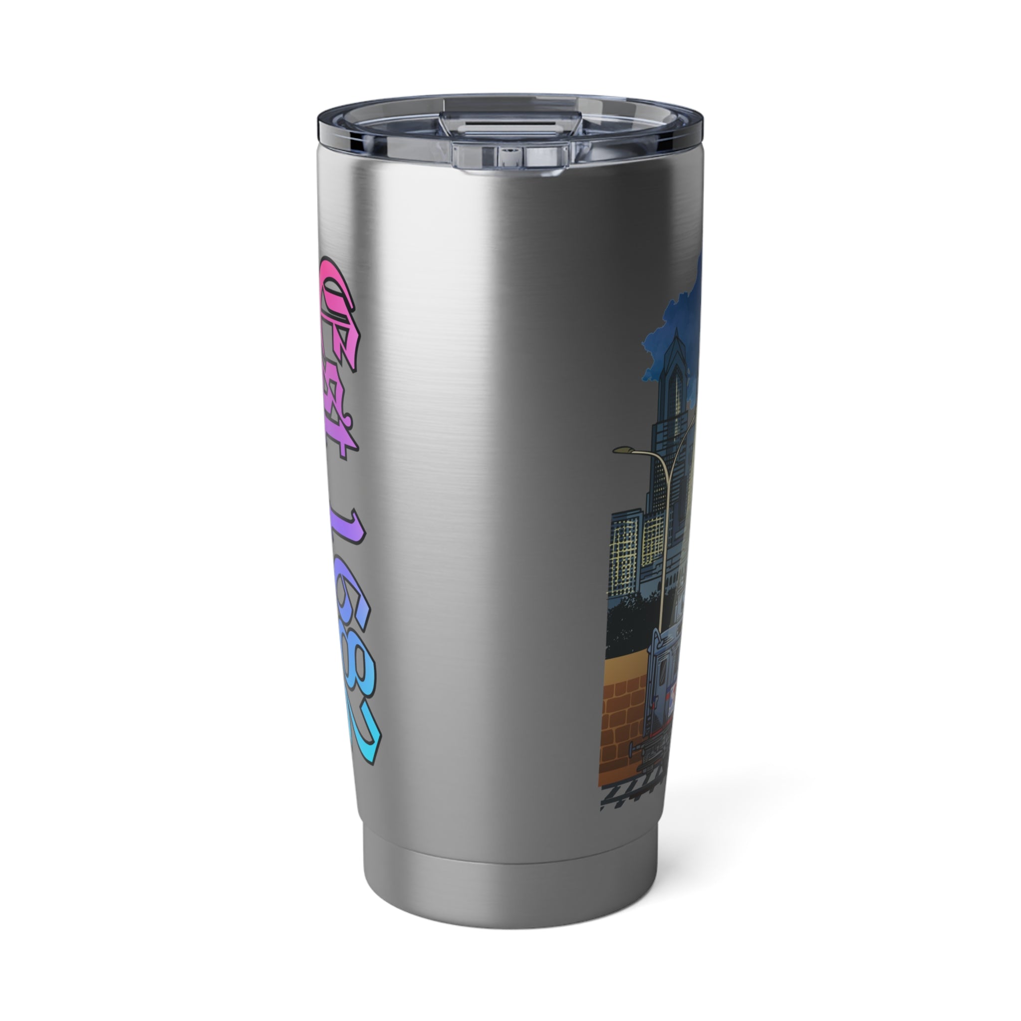 20oz Urban Vagabond Tumbler — Graffiti Cityscape Travel Mug