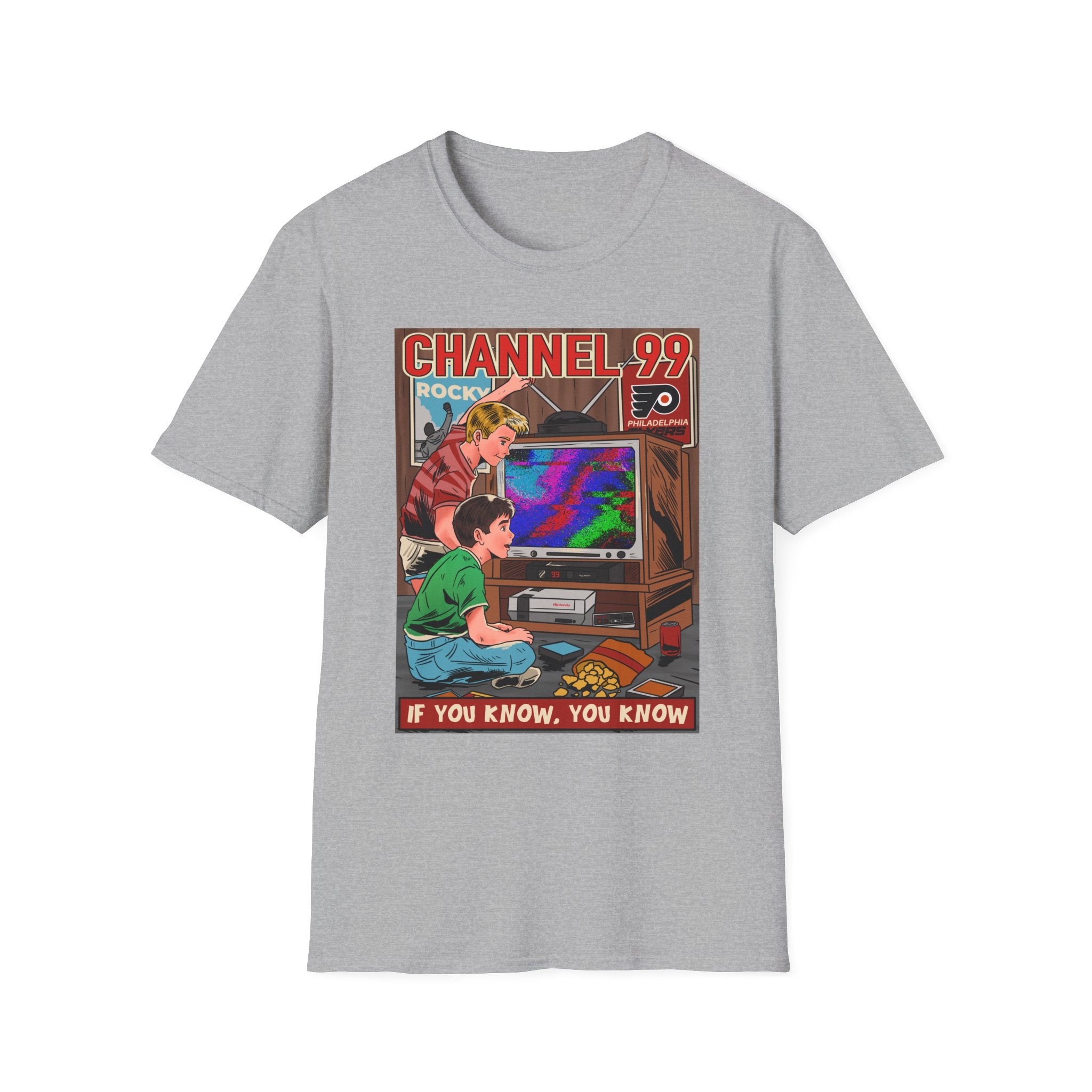 Retro Gaming T-Shirt — "Channel 99" If You Know, You Know Vintage Console Tee