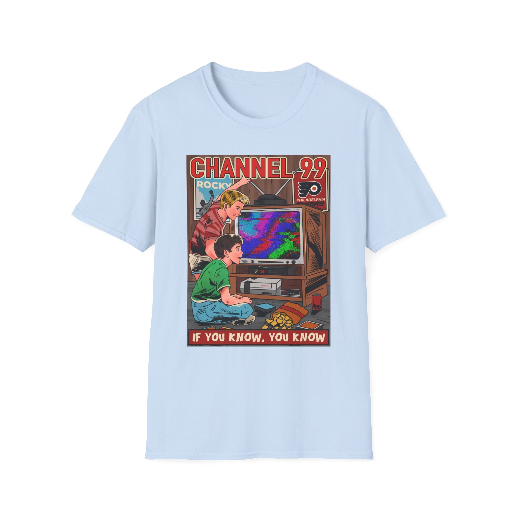 Retro Gaming T-Shirt — "Channel 99" If You Know, You Know Vintage Console Tee