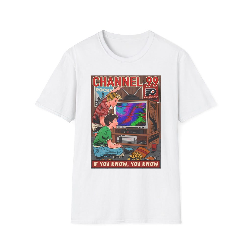 Retro Gaming T-Shirt — "Channel 99" If You Know, You Know Vintage Console Tee