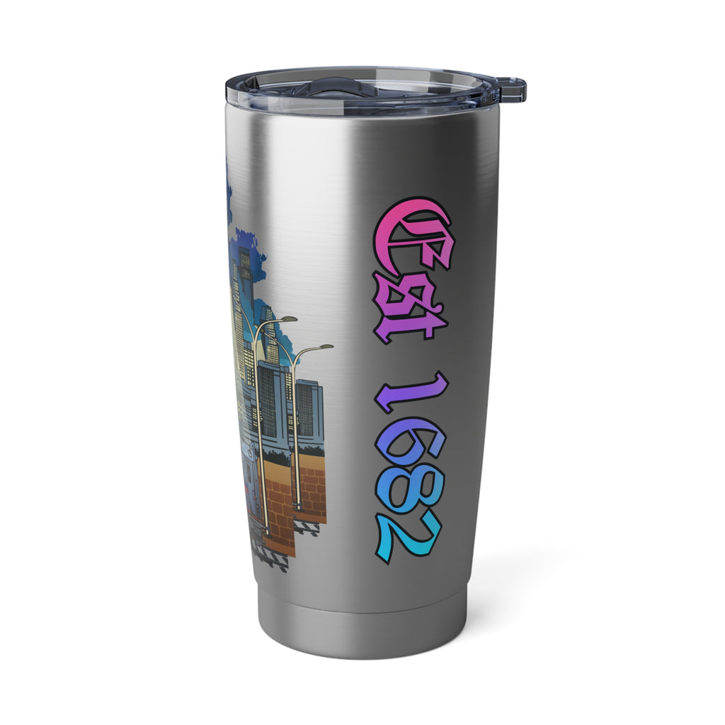 20oz Urban Vagabond Tumbler — Graffiti Cityscape Travel Mug