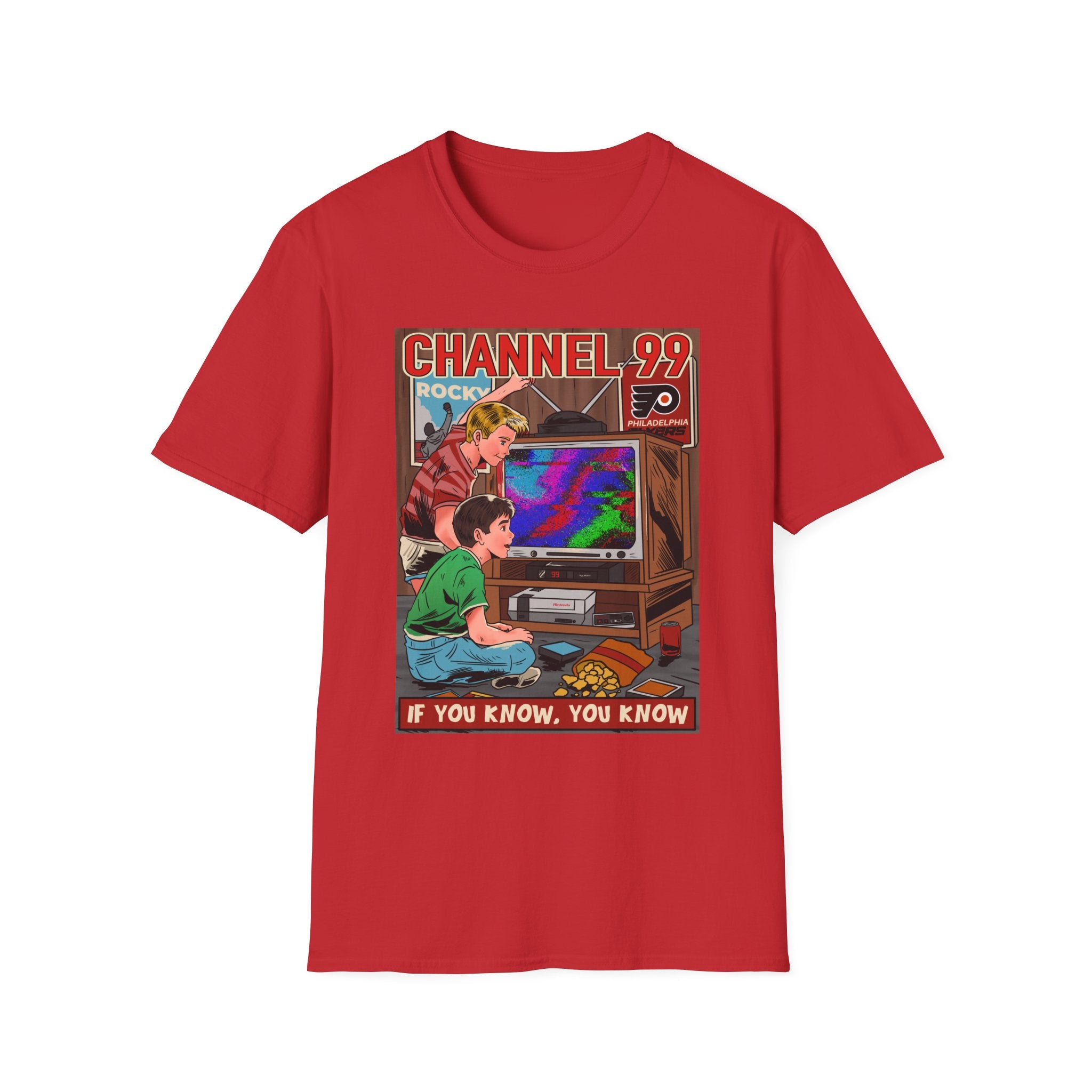 Retro Gaming T-Shirt — "Channel 99" If You Know, You Know Vintage Console Tee