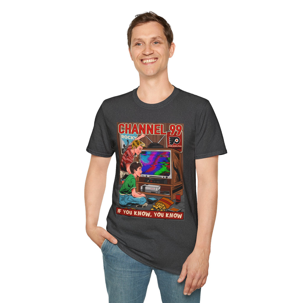 Retro Gaming T-Shirt — "Channel 99" If You Know, You Know Vintage Console Tee