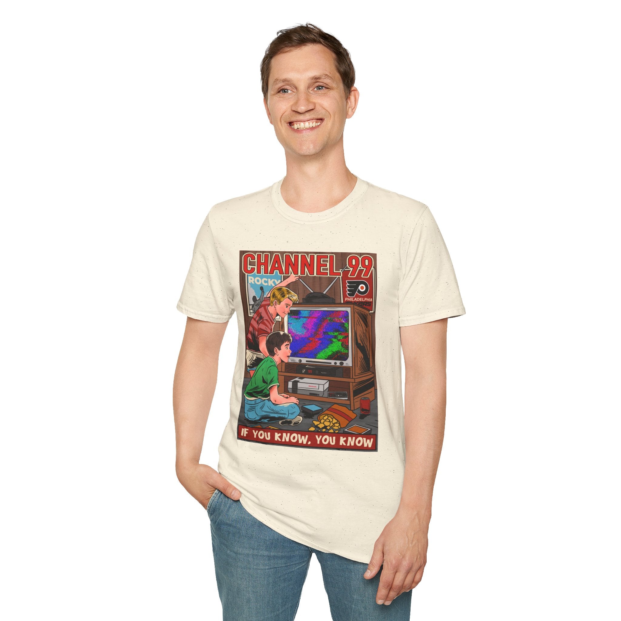 Retro Gaming T-Shirt — "Channel 99" If You Know, You Know Vintage Console Tee