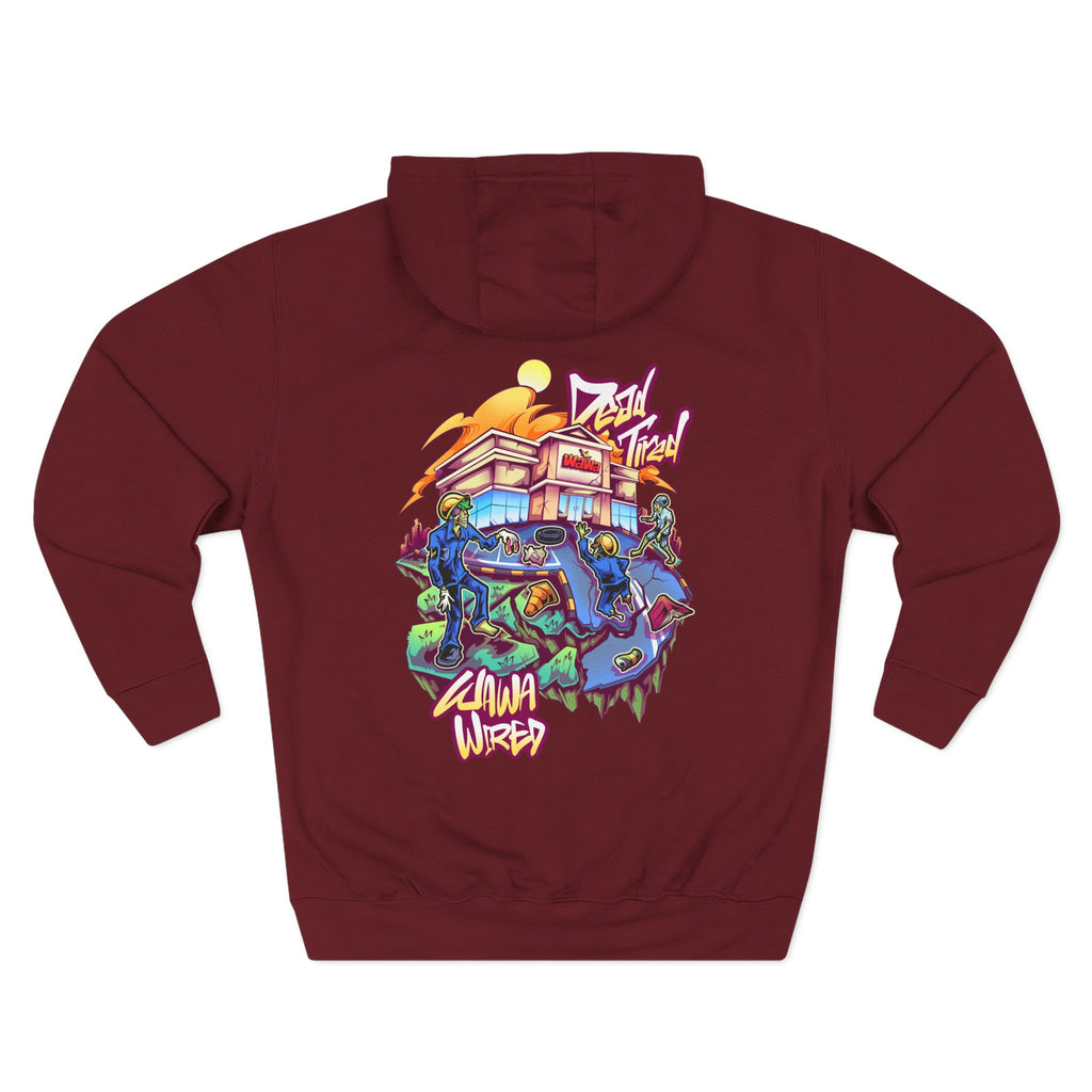 Wawa Graphic Hoodie / Colorful Streetwear Pullover with Cartoon Logo