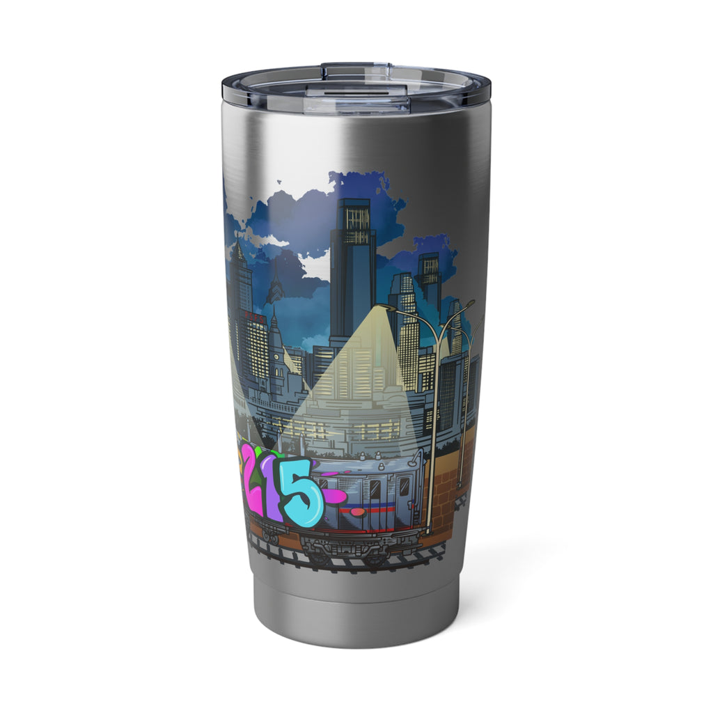 20oz Urban Vagabond Tumbler — Graffiti Cityscape Travel Mug