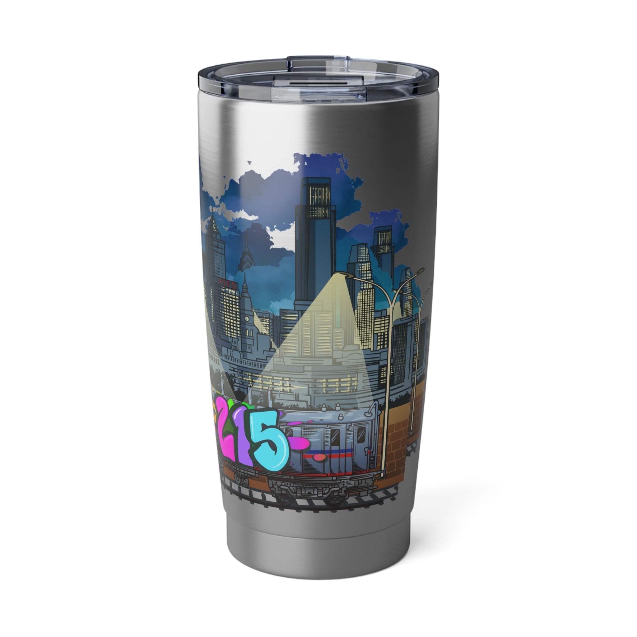 20oz Urban Vagabond Tumbler — Graffiti Cityscape Travel Mug