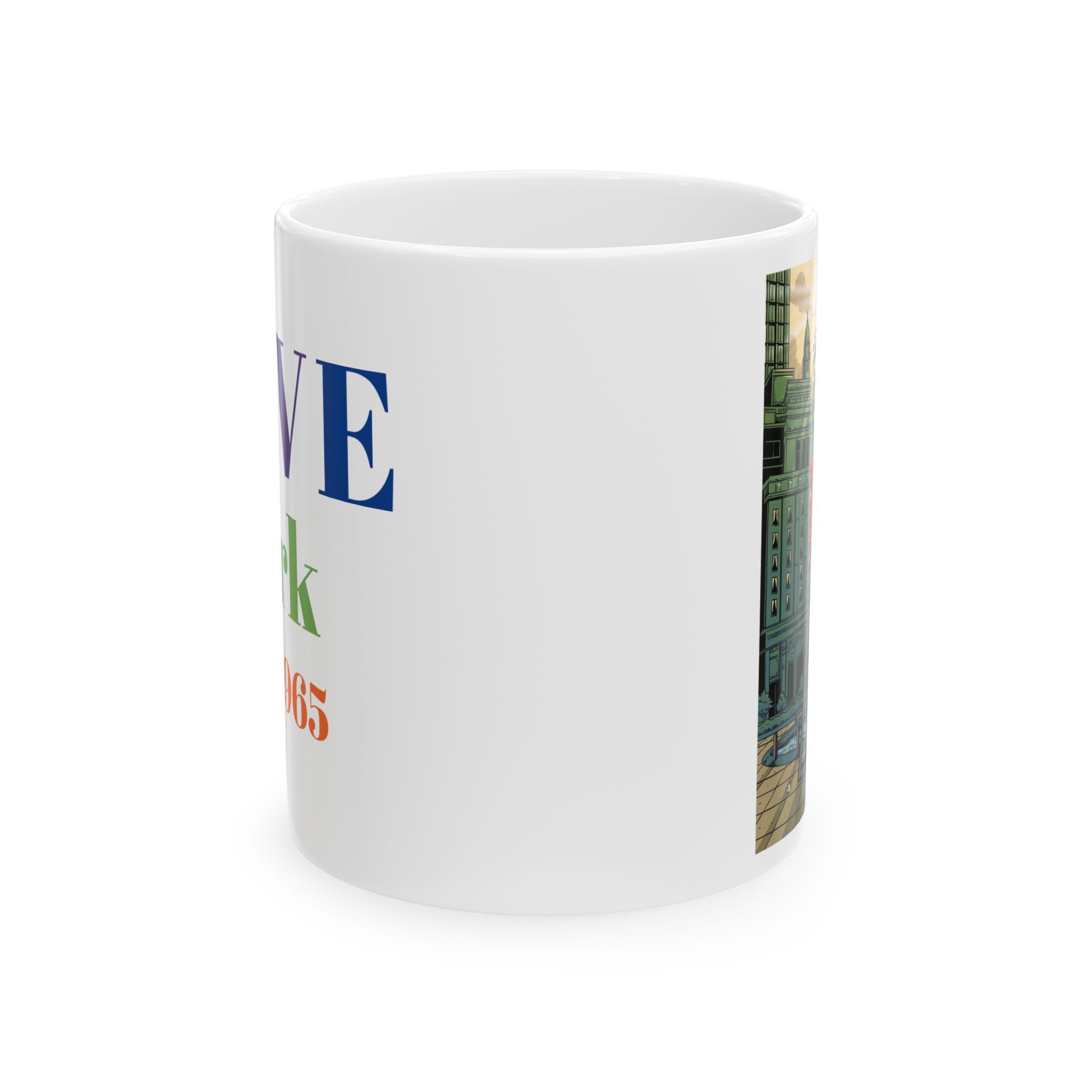 Love Park Philadelphia Mug | LOVE Park skyline ceramic mug