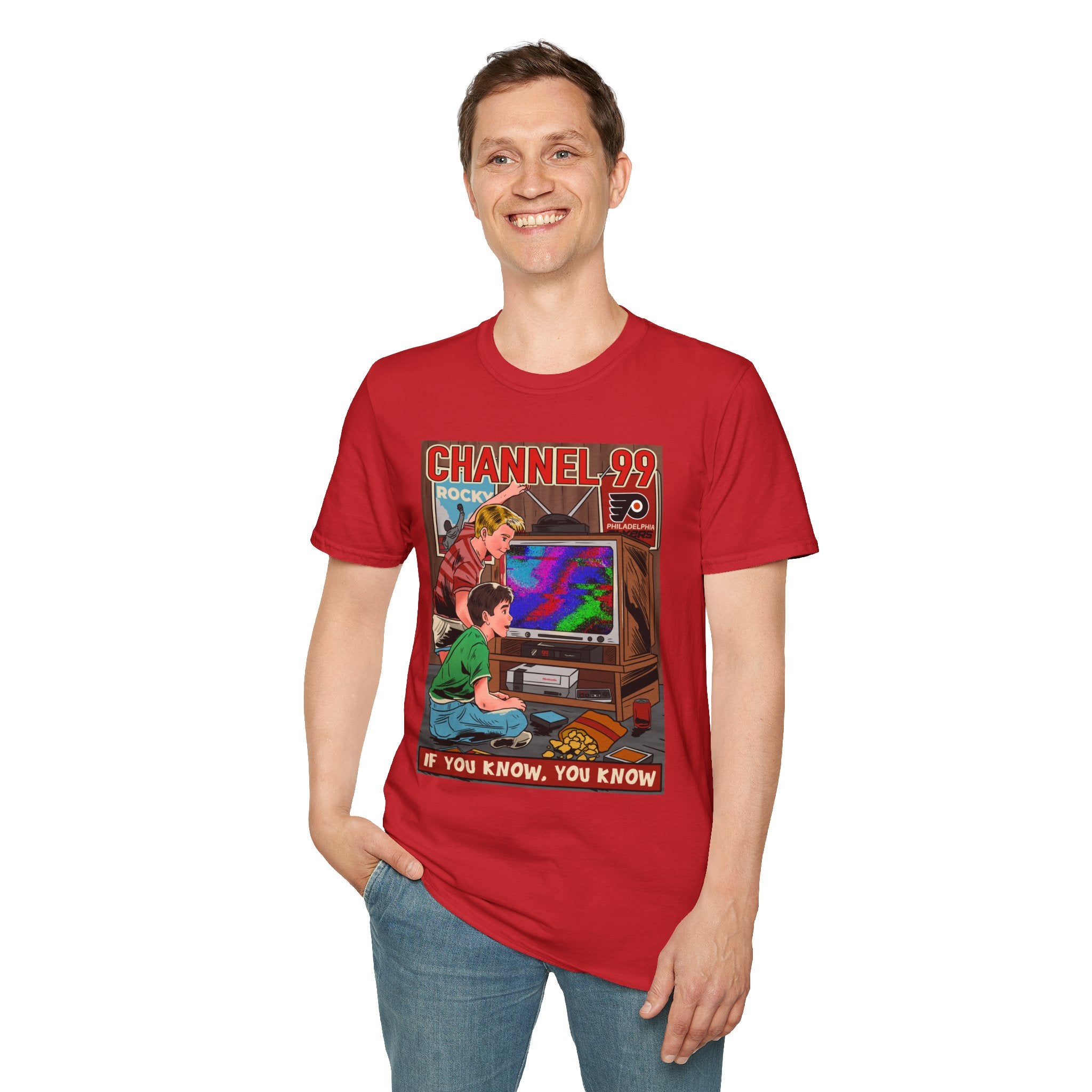 Retro Gaming T-Shirt — "Channel 99" If You Know, You Know Vintage Console Tee