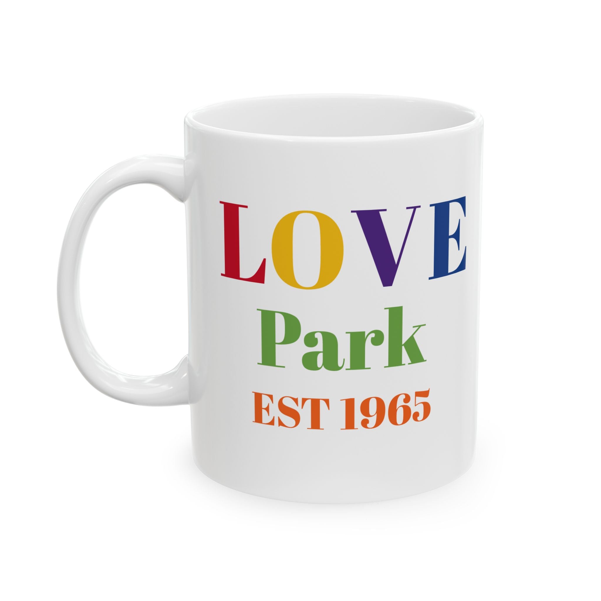 Love Park Philadelphia Mug | LOVE Park skyline ceramic mug