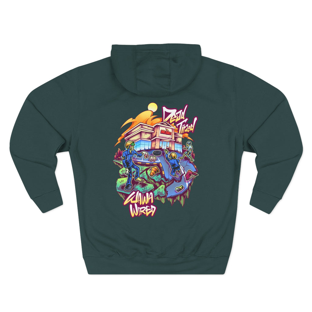 Wawa Graphic Hoodie / Colorful Streetwear Pullover with Cartoon Logo