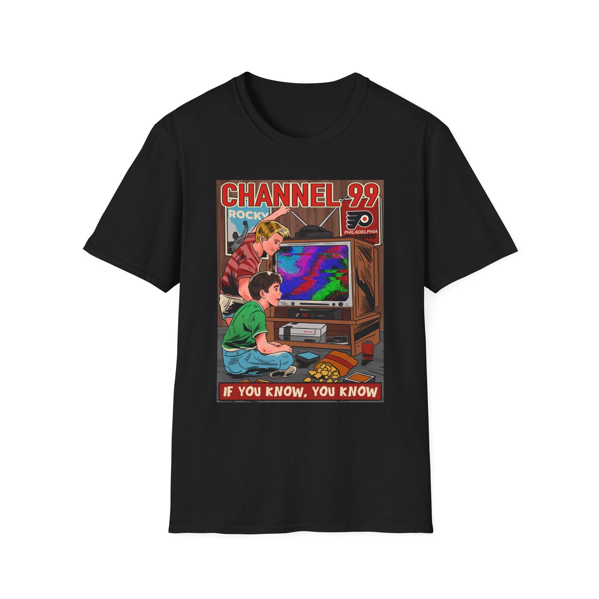 Retro Gaming T-Shirt — "Channel 99" If You Know, You Know Vintage Console Tee