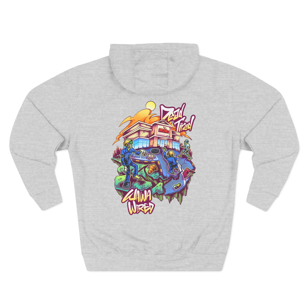 Wawa Graphic Hoodie / Colorful Streetwear Pullover with Cartoon Logo