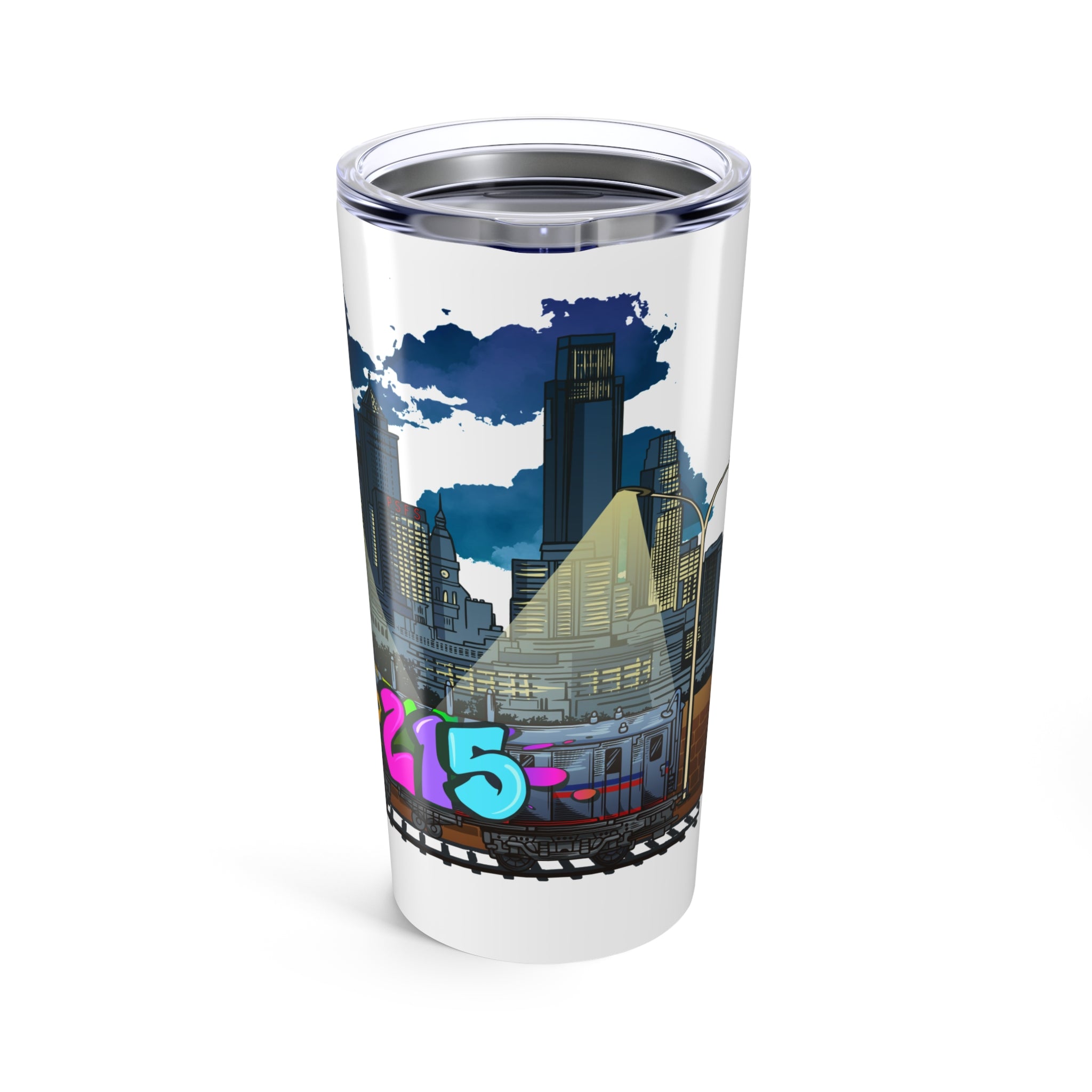 Philly Skyline Tumbler 20oz | Cityscape Graphic/Color | EST 1682