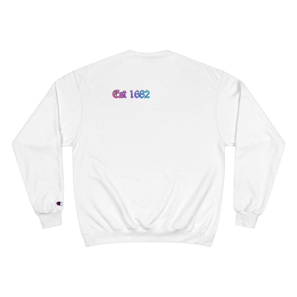 Champion Sweatshirt / "Declaration of Drip" Ben and Betsy Ivy League Campus Crewneck