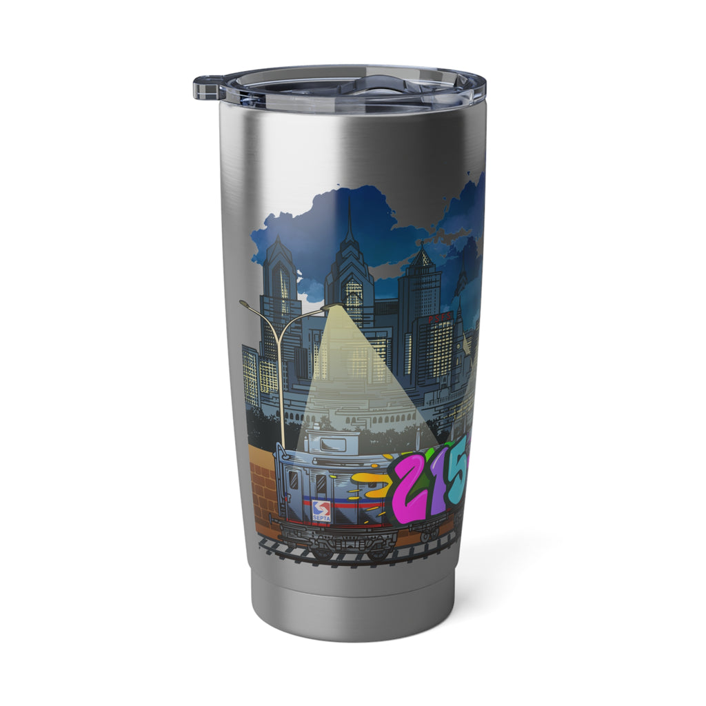 20oz Urban Vagabond Tumbler — Graffiti Cityscape Travel Mug