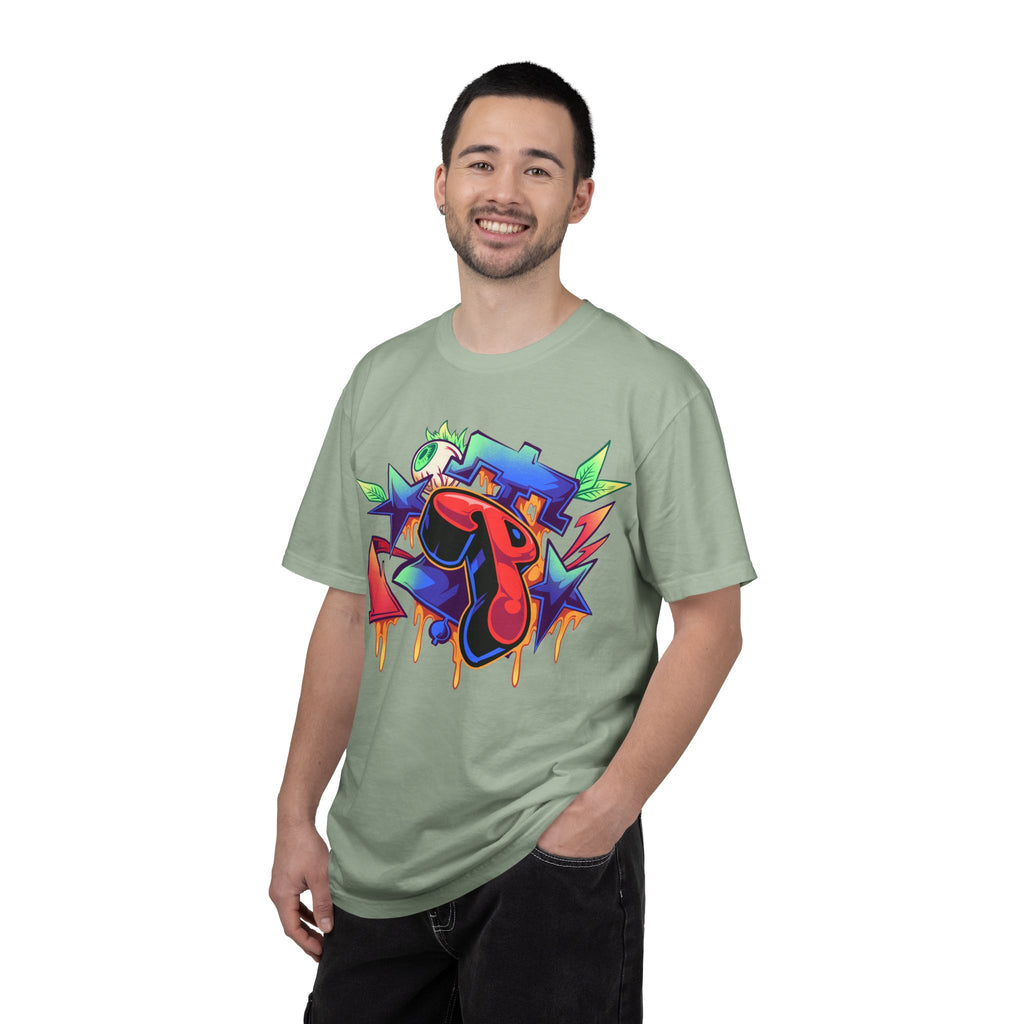 PHILLIES Graphic T-Shirt / Vintage Graffiti Liberty Bell/Citizens Bank Park Tee