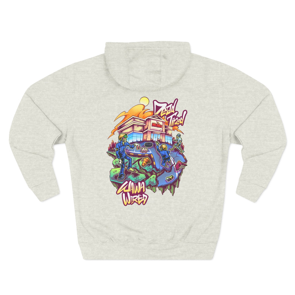 Wawa Graphic Hoodie / Colorful Streetwear Pullover with Cartoon Logo