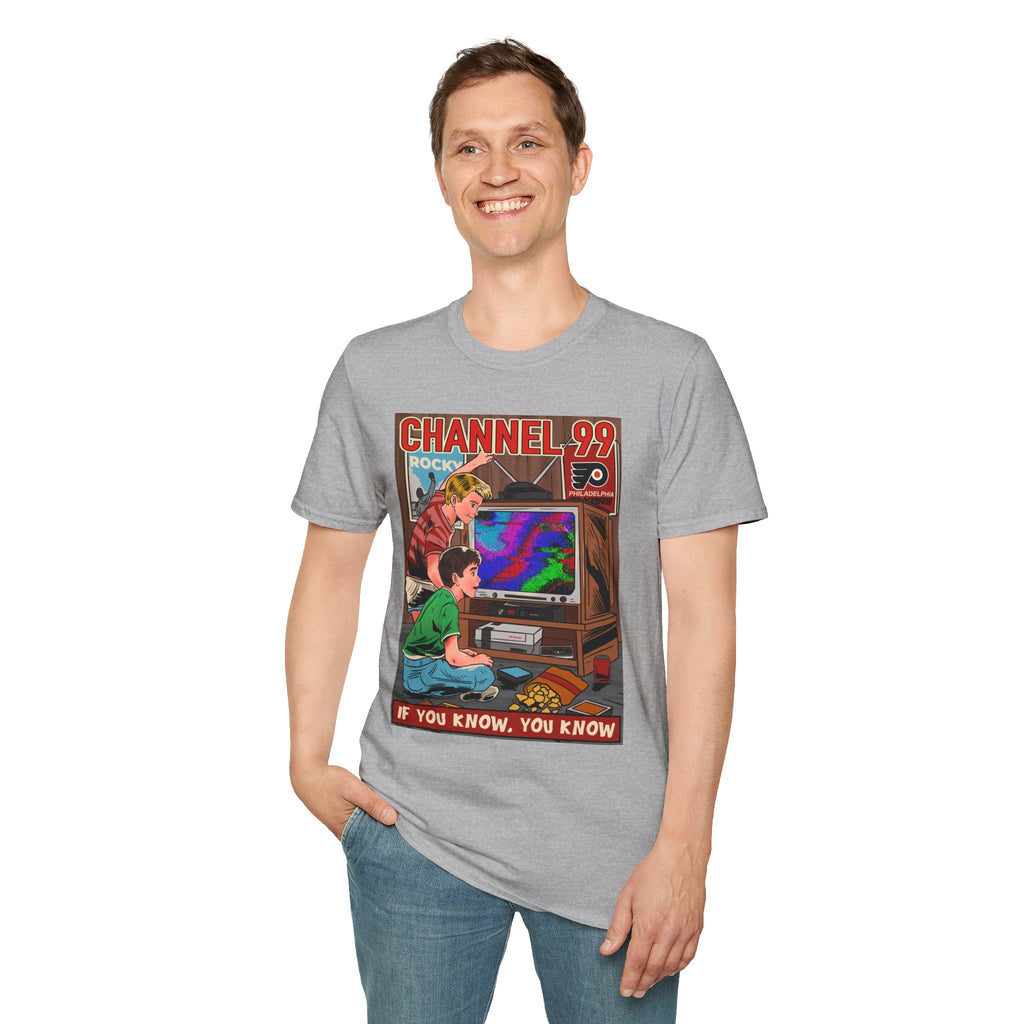 Retro Gaming T-Shirt — "Channel 99" If You Know, You Know Vintage Console Tee