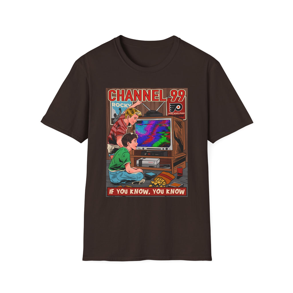 Retro Gaming T-Shirt — "Channel 99" If You Know, You Know Vintage Console Tee