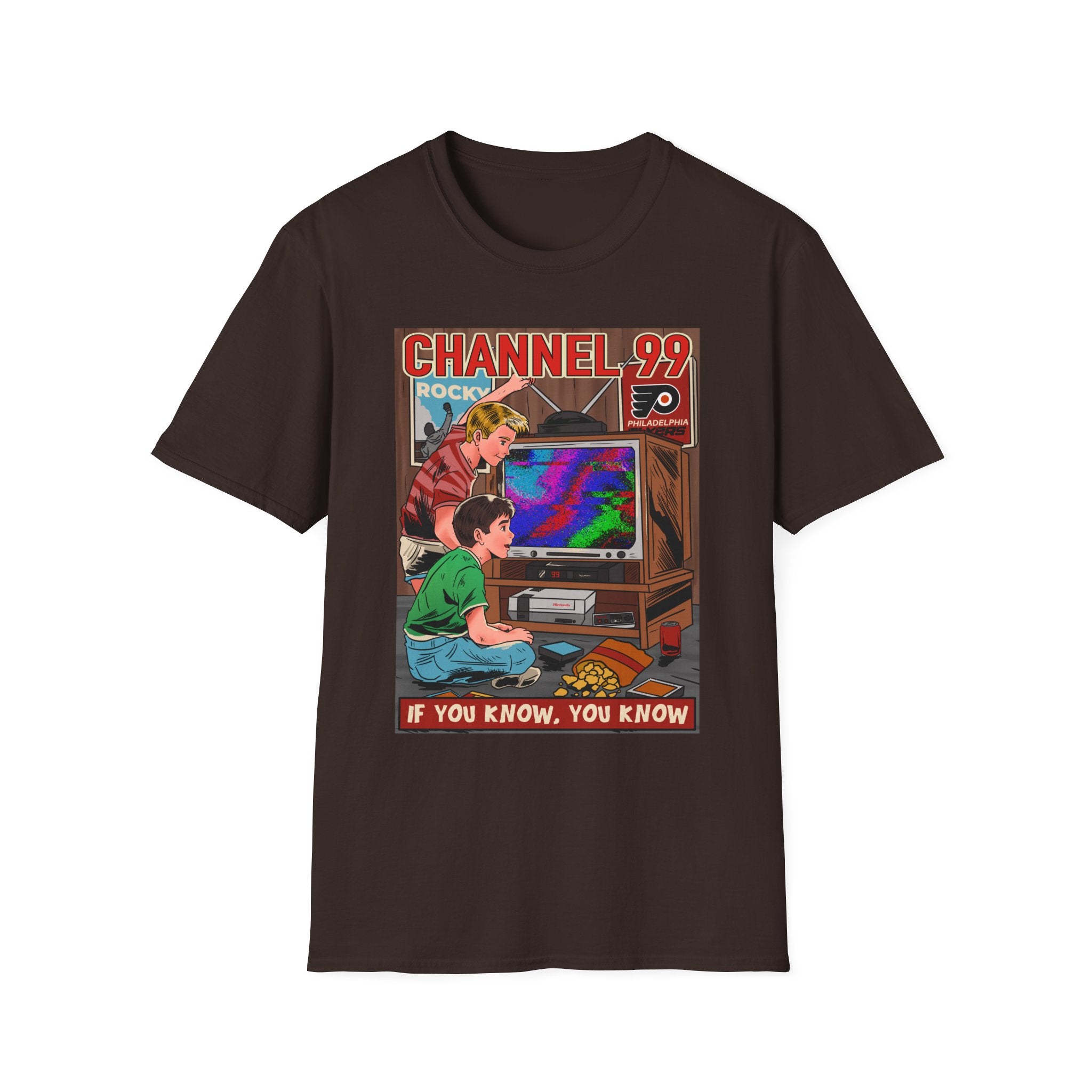 Retro Gaming T-Shirt — "Channel 99" If You Know, You Know Vintage Console Tee