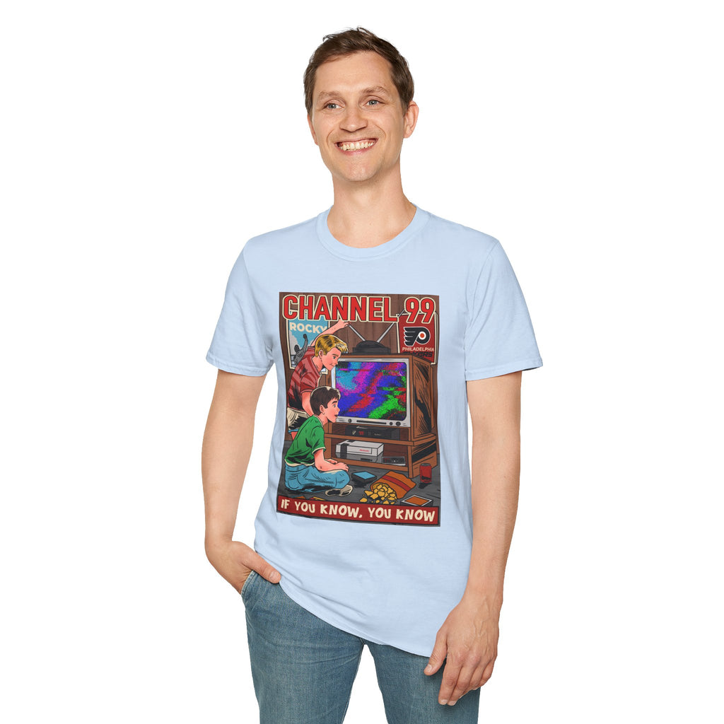 Retro Gaming T-Shirt — "Channel 99" If You Know, You Know Vintage Console Tee