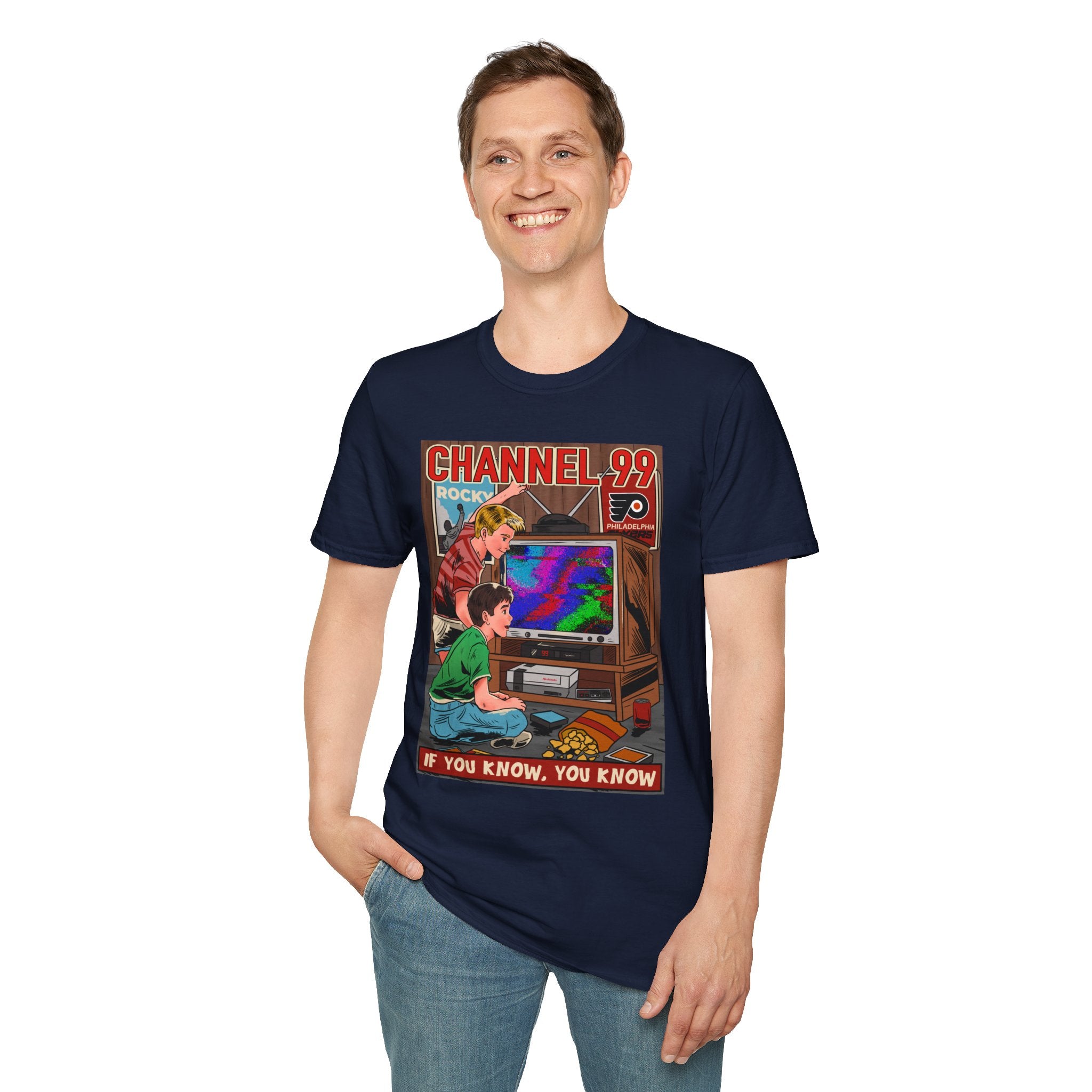 Retro Gaming T-Shirt — "Channel 99" If You Know, You Know Vintage Console Tee