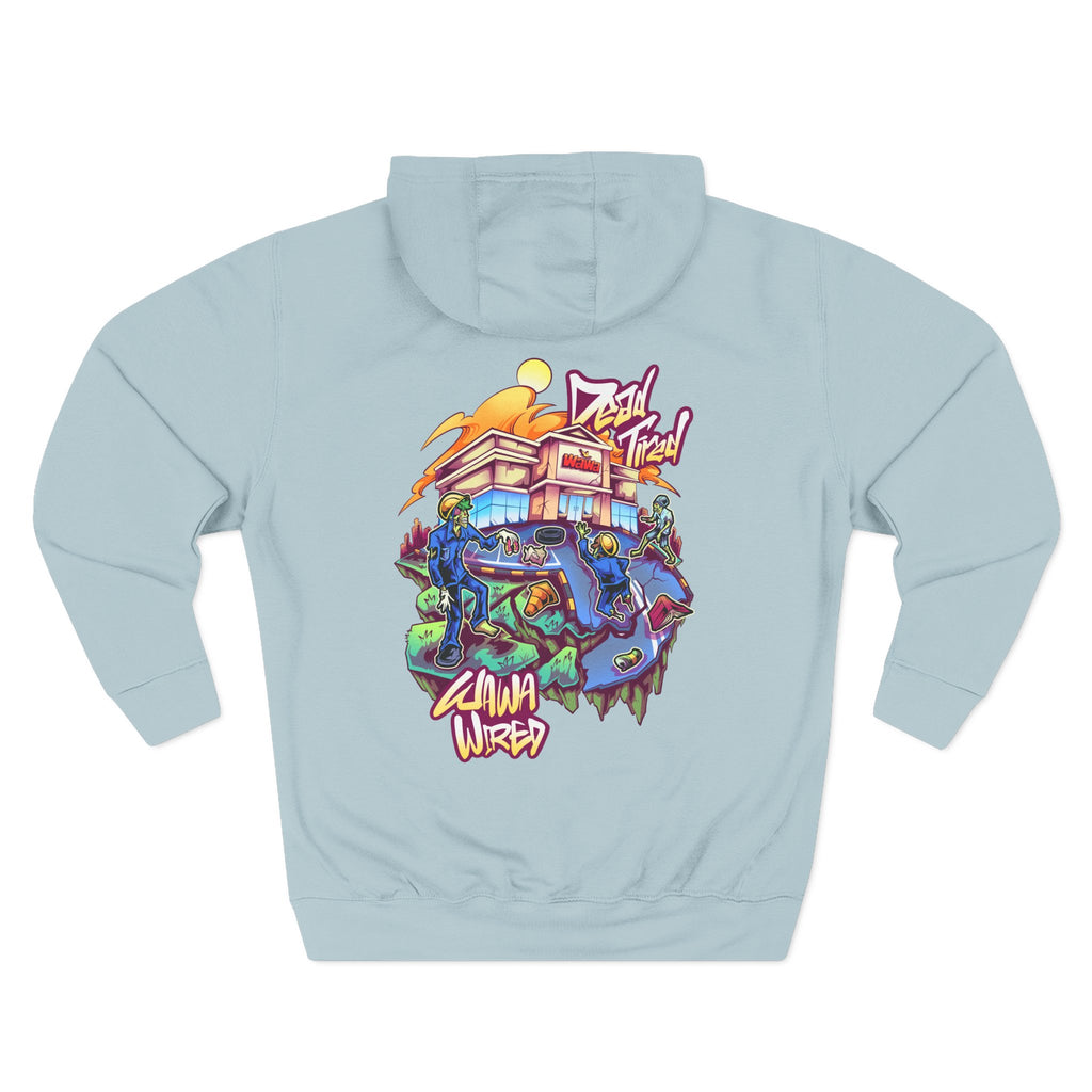 Wawa Graphic Hoodie / Colorful Streetwear Pullover with Cartoon Logo