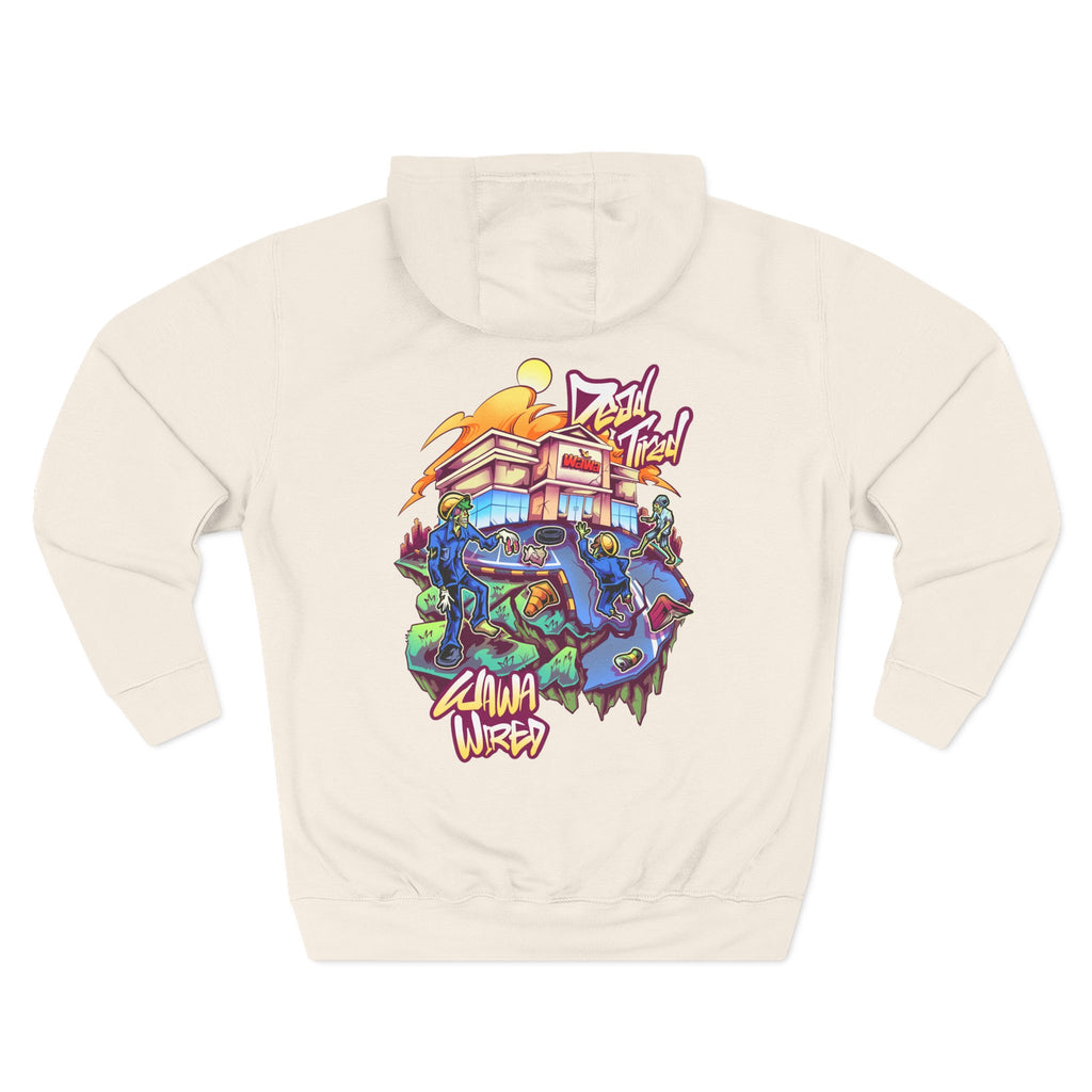 Wawa Graphic Hoodie / Colorful Streetwear Pullover with Cartoon Logo