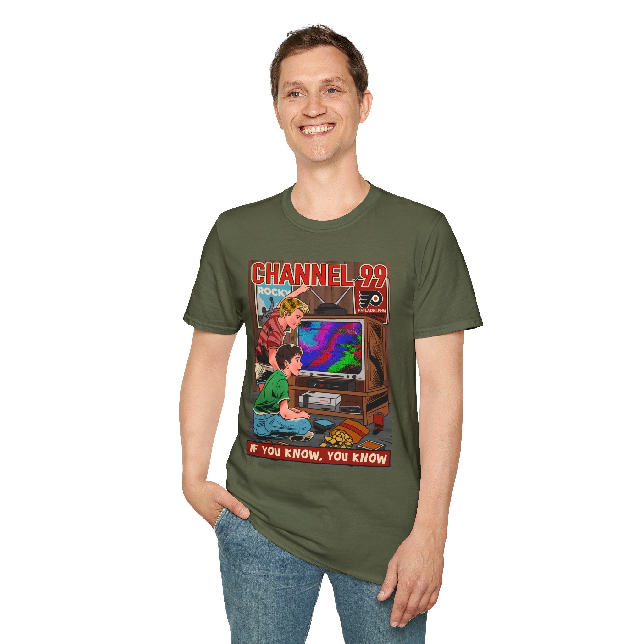Retro Gaming T-Shirt — "Channel 99" If You Know, You Know Vintage Console Tee