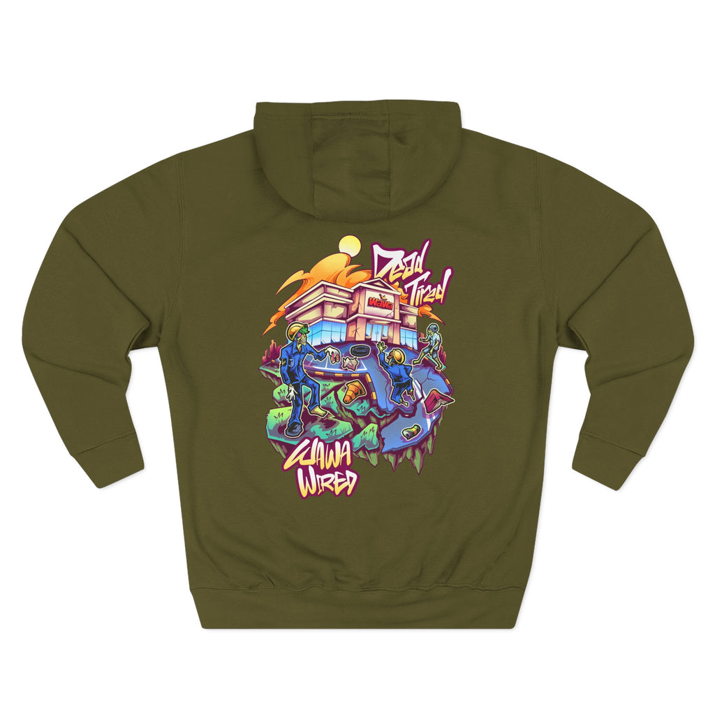 Wawa Graphic Hoodie / Colorful Streetwear Pullover with Cartoon Logo