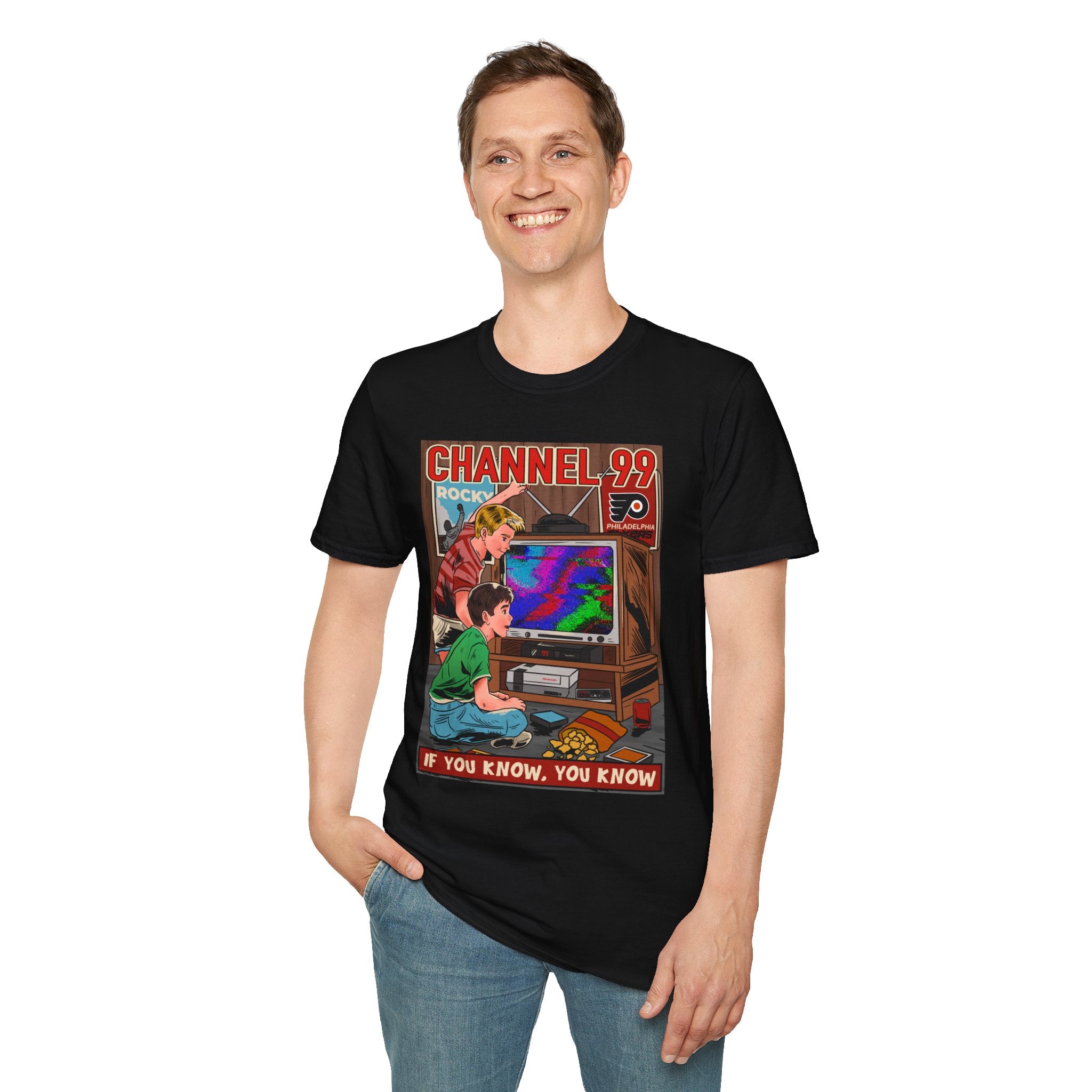 Retro Gaming T-Shirt — "Channel 99" If You Know, You Know Vintage Console Tee