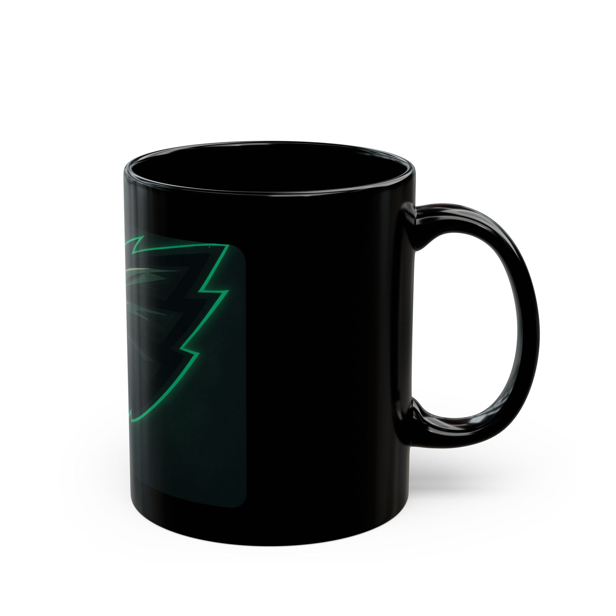 Neon Philadelphia EAGLES Head Black Mug / Gaming Team Coffee Cup